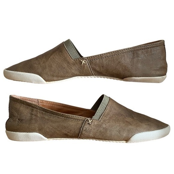 Frye Shoes - Frye Brown Leather Melanie Slip On Sneakers 10